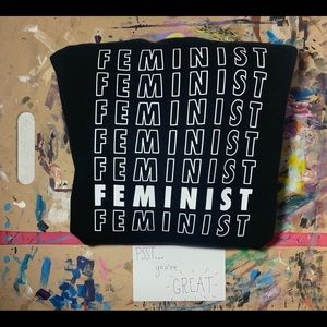 Long sleeve black Feminist tee